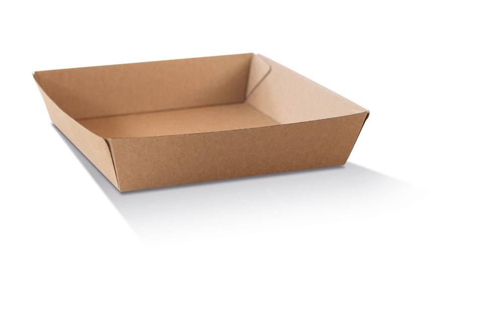 Enviro Open Tray 4 – Brown Kraft229mm x 152mm x 45mm